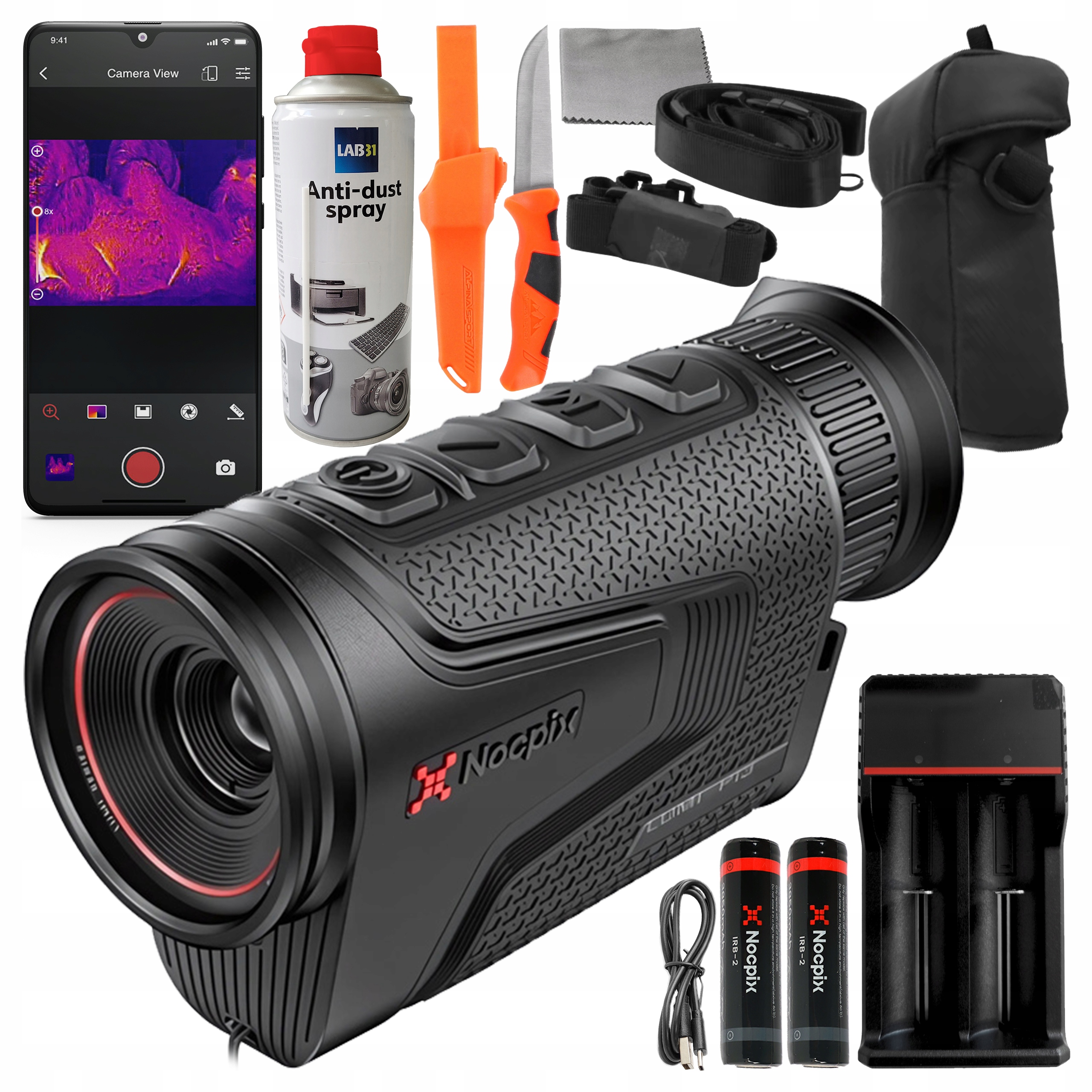 Kamera Termowizyjna Monokular Obserwacyjny Termowizor IP67 Nocpix Lumi P13