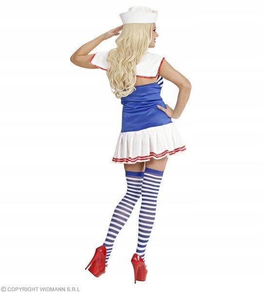 STRÓJ PANI MARYNARZ KAPITAN MINI GRANATOWA S Rozmiar S