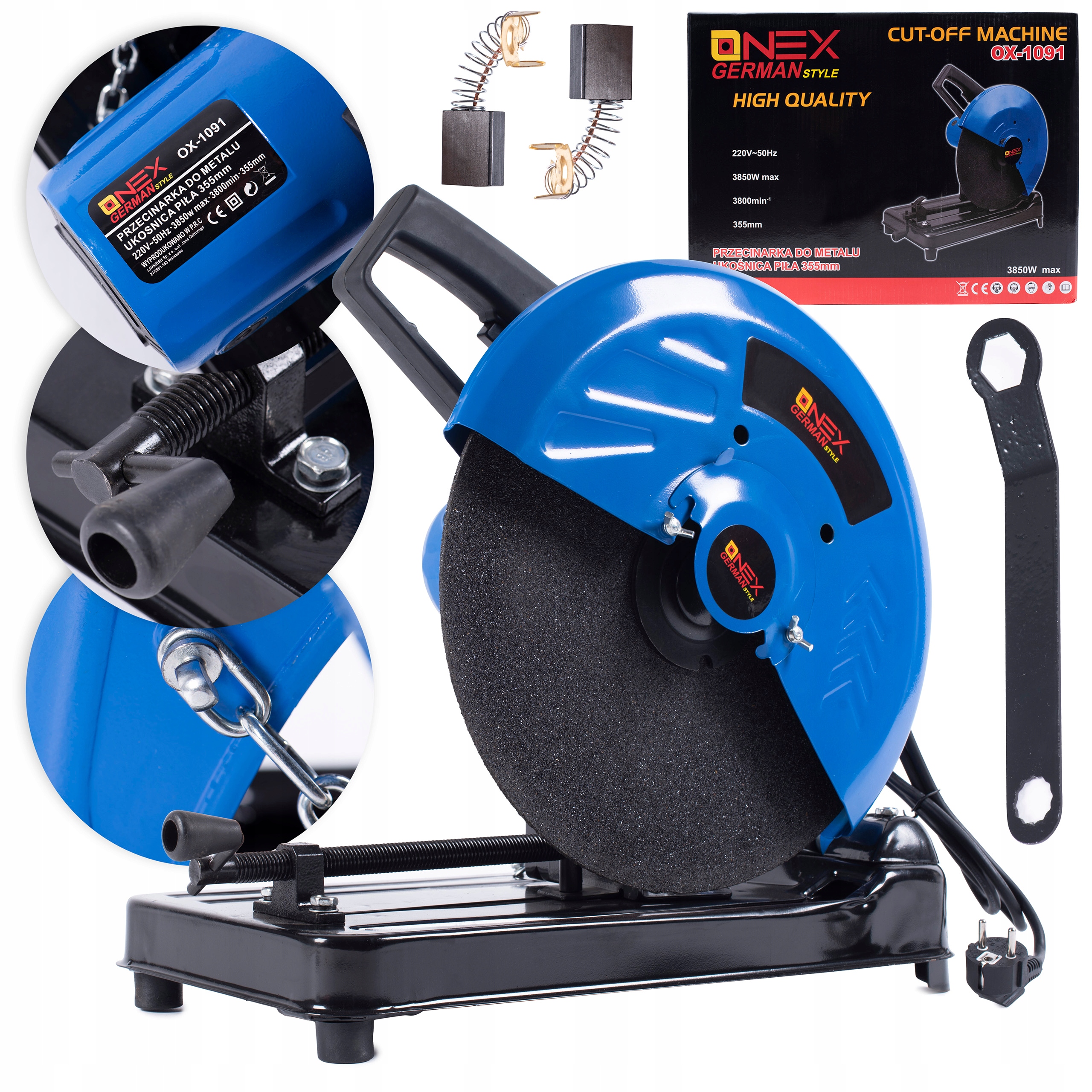 MOCNA I SOLIDNA PRZECINARKA UKOŚNICA PIŁA DO METALU TARCZOWA TARCZA 355MM EAN (GTIN) 766885238586