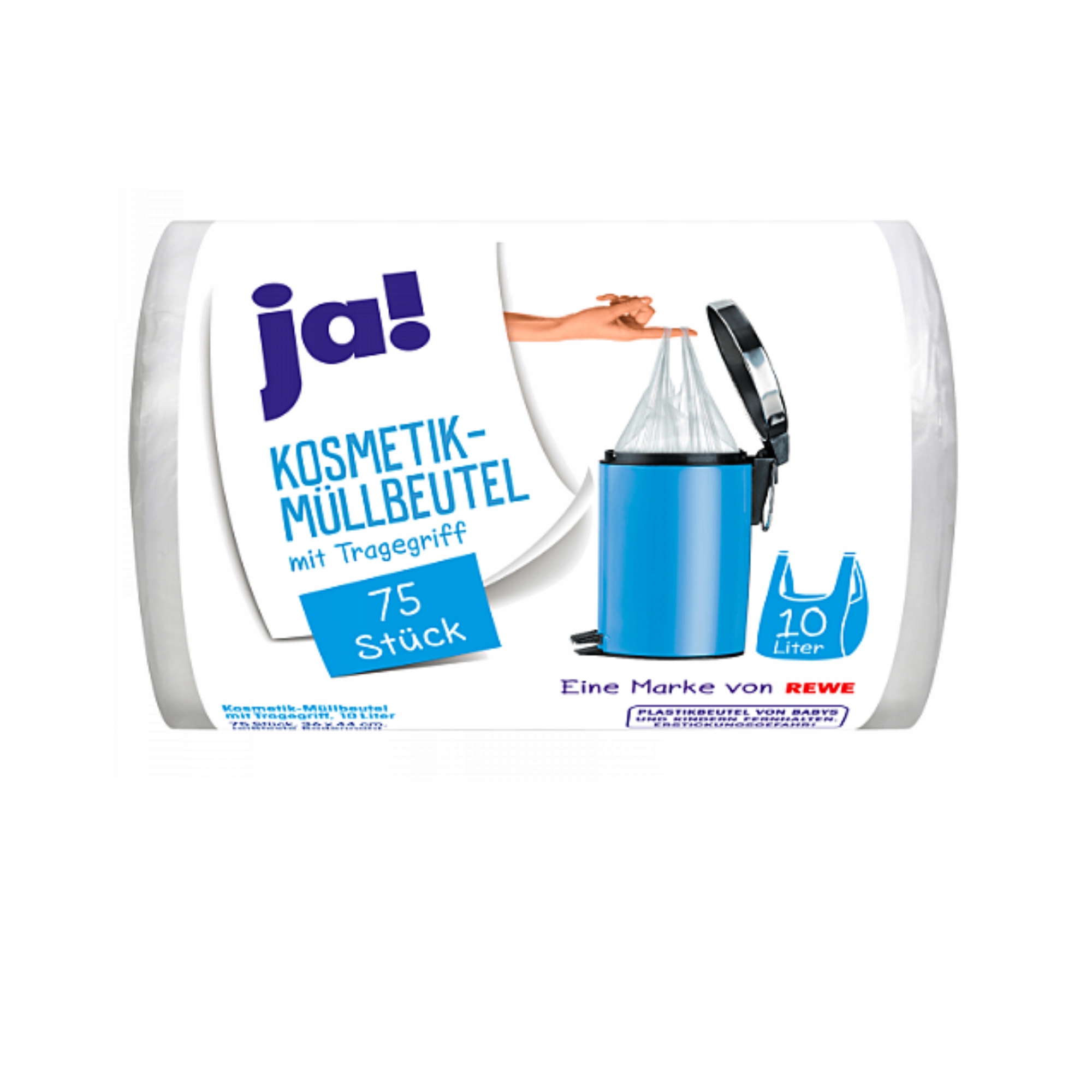 Worki na śmieci 75szt.10L Ja! Małe do kosza Rolka