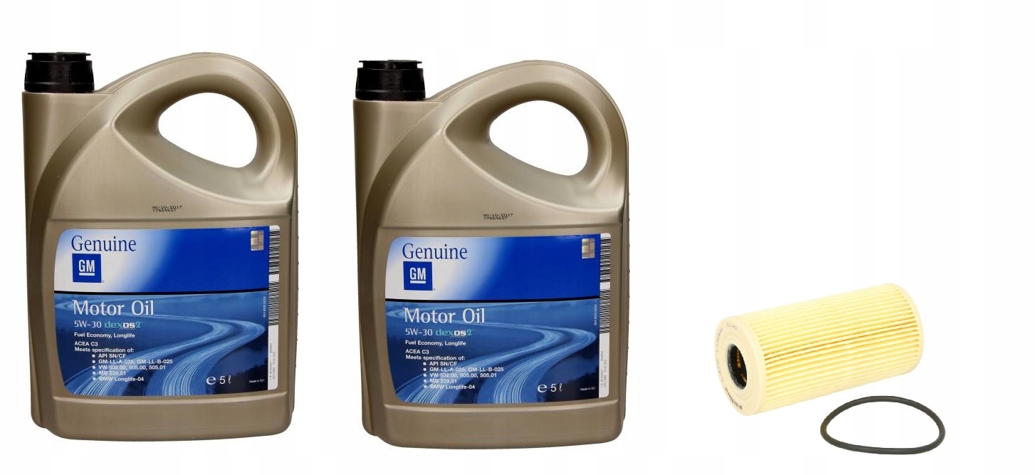 OLEJ GM 5w30 DEXOS2 + FILTR PURFLUX X-TRAIL T31