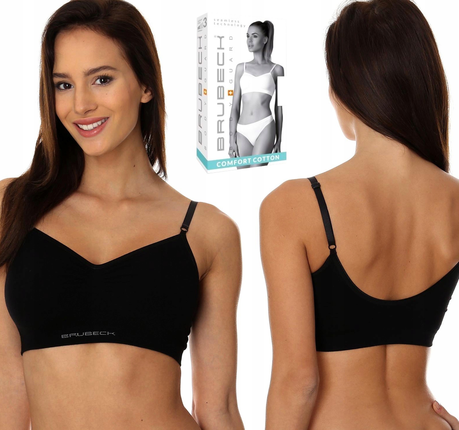 

Brubeck BRA00012A biustonosz sportowy czarny 80B