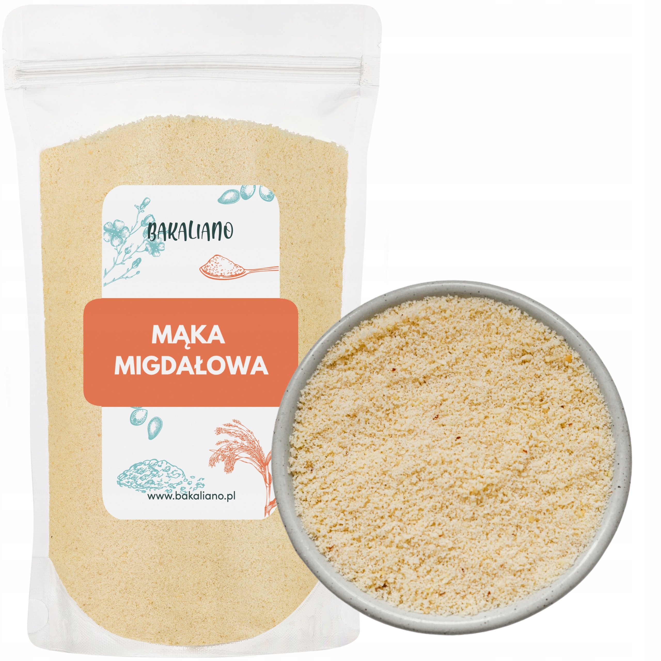 Mąka Migdałowa Migdały Mielone Bez Skórki 1kg Dieta Keto Wysoka Jakość!
