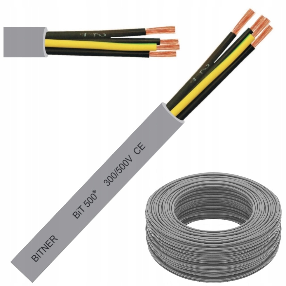 

Przewód kabel sterowniczy BIT500 3x0,75 linka 500V