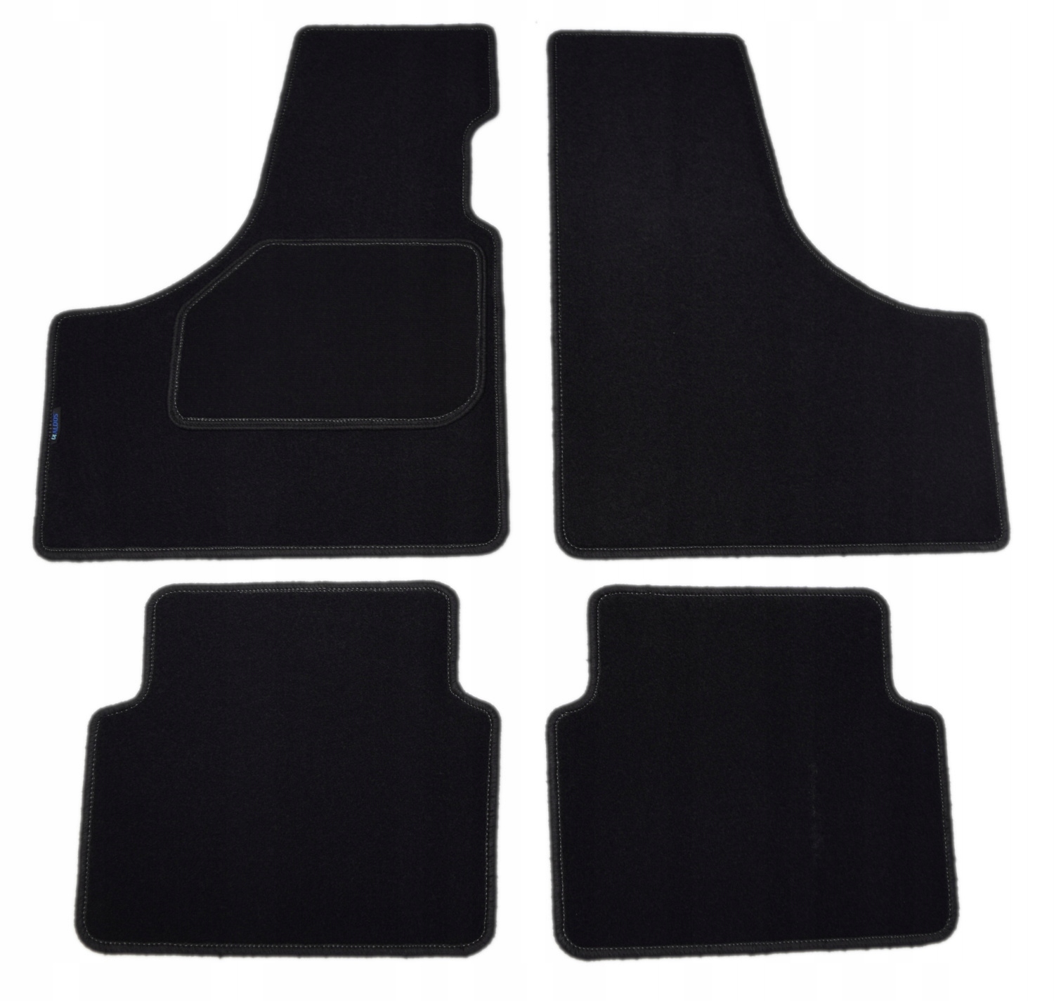 Fiat 126p Maluch 1979-2001r. Czarne dywaniki welurowe Economy