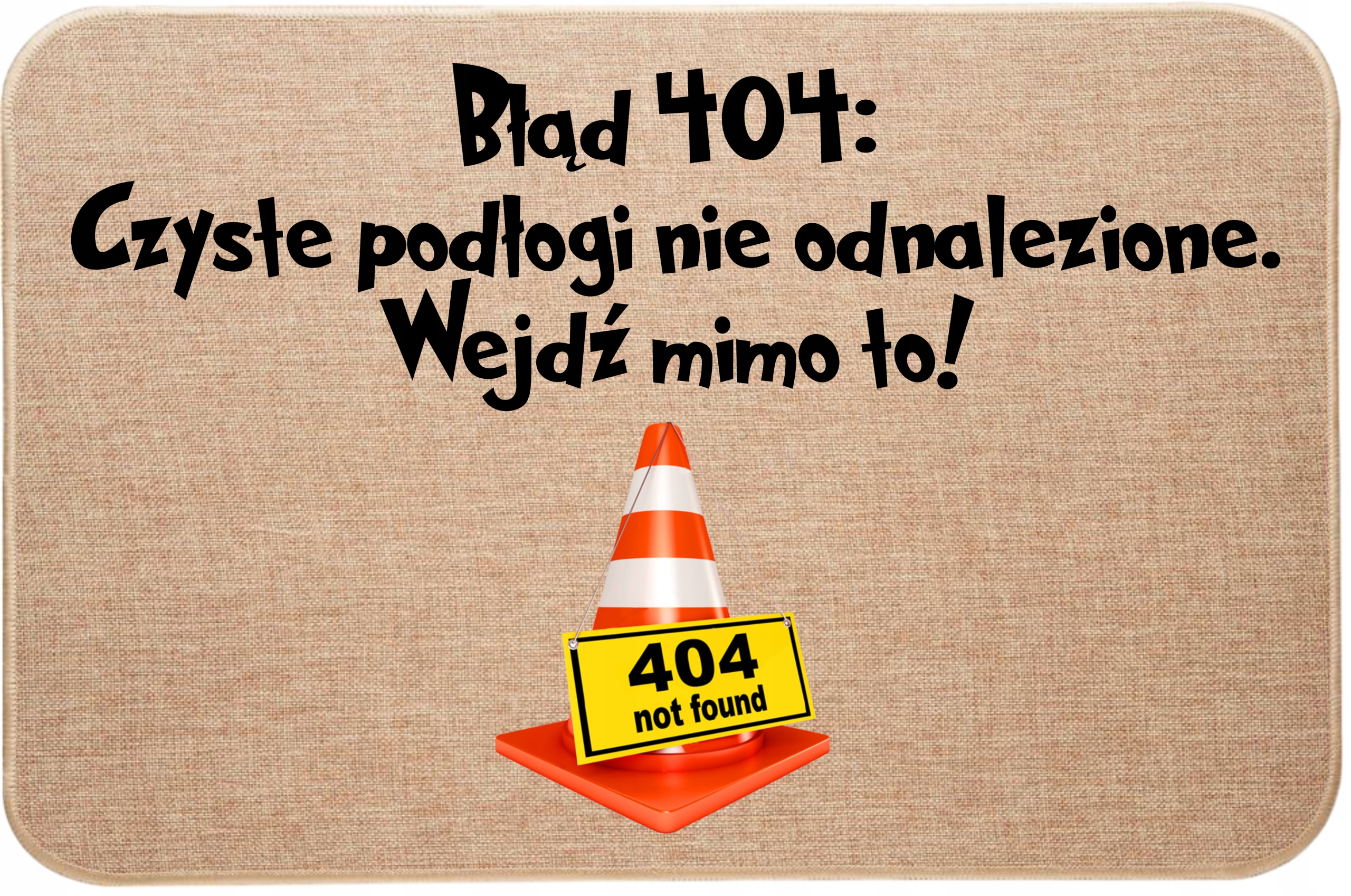 Lněná stěračka před dveřmi Chyba 404: Čisté podlahy Nenalezeno