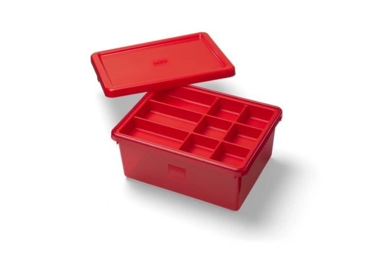 Lego Nádoba A Třídič Organizér Krabička Na Stavebnice Velká Červená 41310800