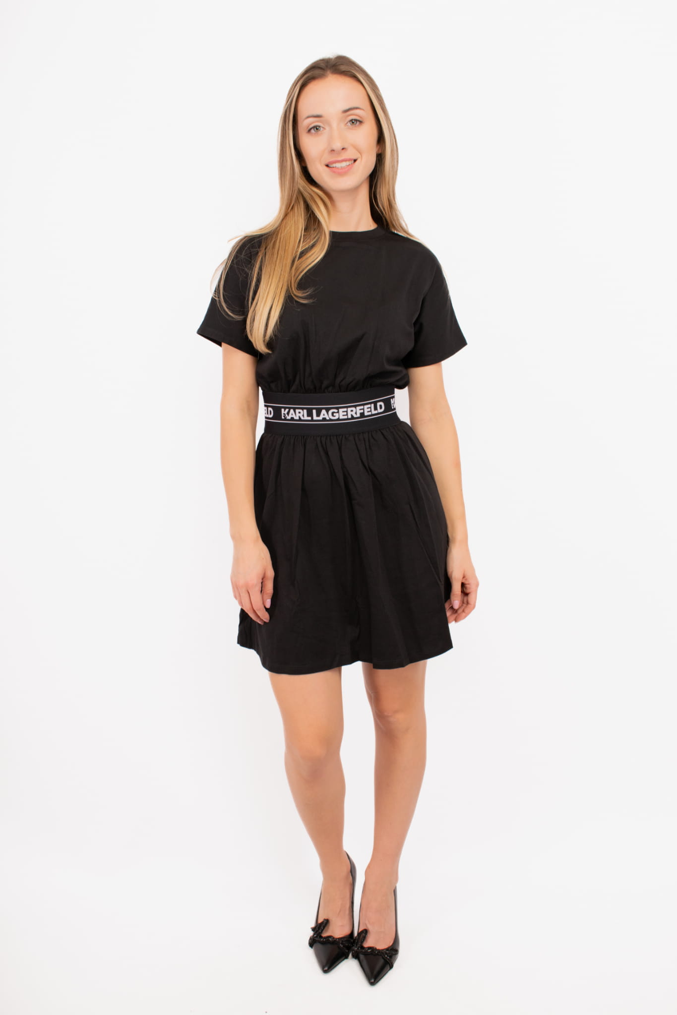 Dámské Šaty Karl Lagerfeld 245W1351 černé Xs