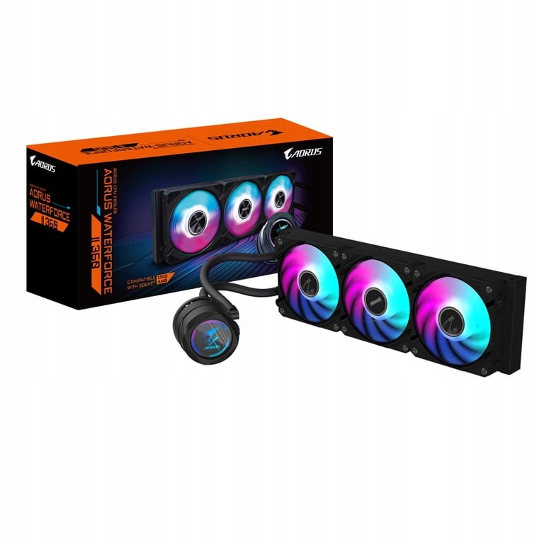 Vodné chladenie Gigabyte Aorus Waterforce II 360 čierna