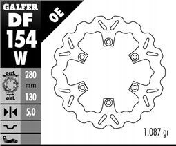 Galfer Predný Brzdový Kotúč Kawaski Er 5, Gpz 750/900 Wave