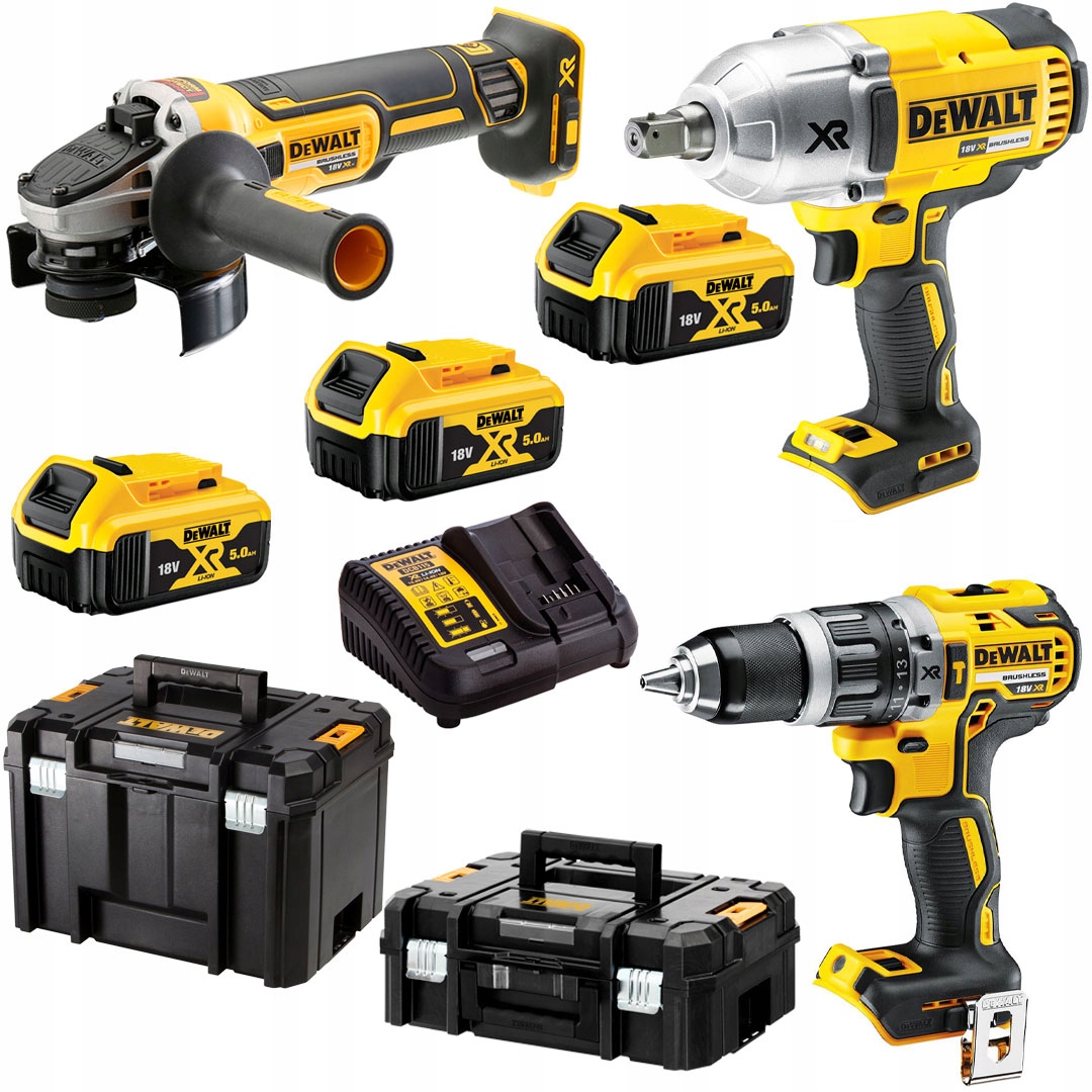 

Combo 3 DCF899 DCD796 DCG405 3x5Ah DeWALT DCKM009