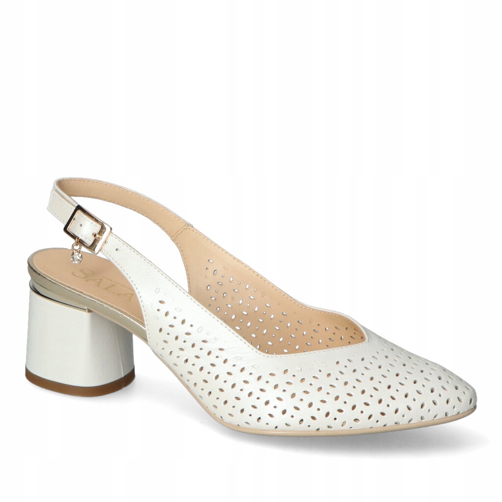 Dámské sandály Sala Bílé Lico Kožené 36