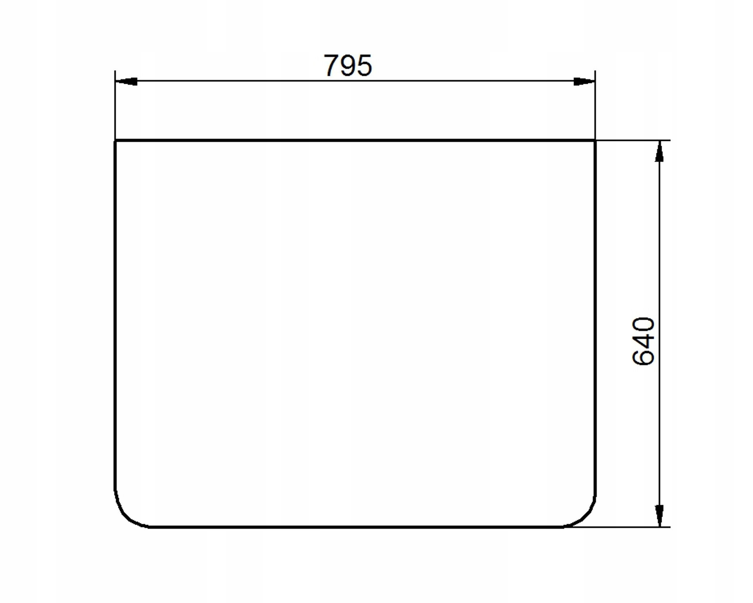 sklo bagr Atlas přední spodní