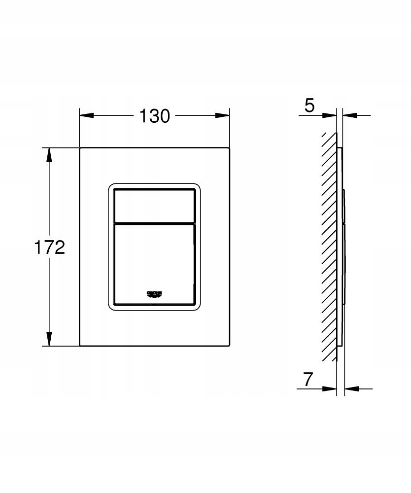 Przycisk spłukujący do WC warm sunset S GROHE Marka Grohe