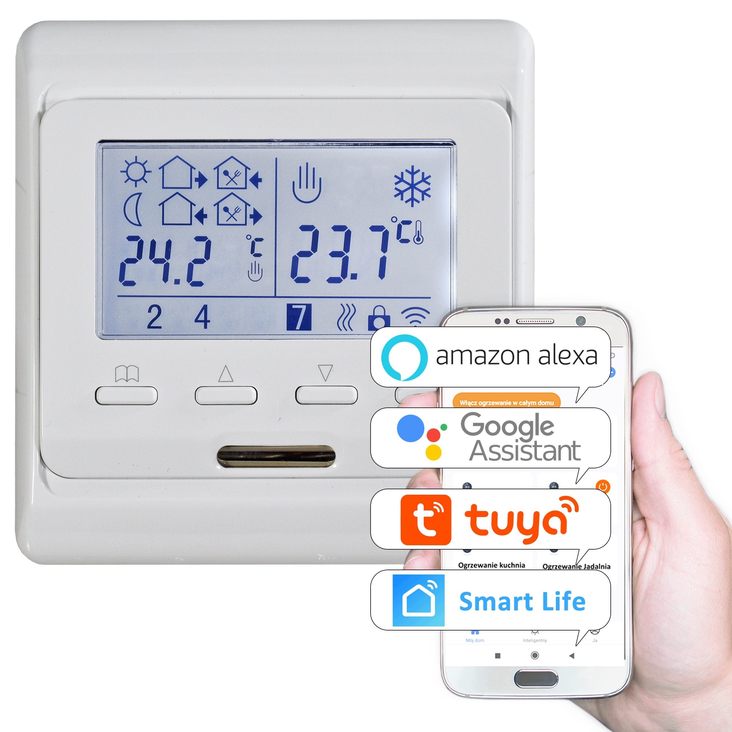 Inteligentní WiFi termostat pro plynovou pec a tepelné čerpadlo Tuya Regulator