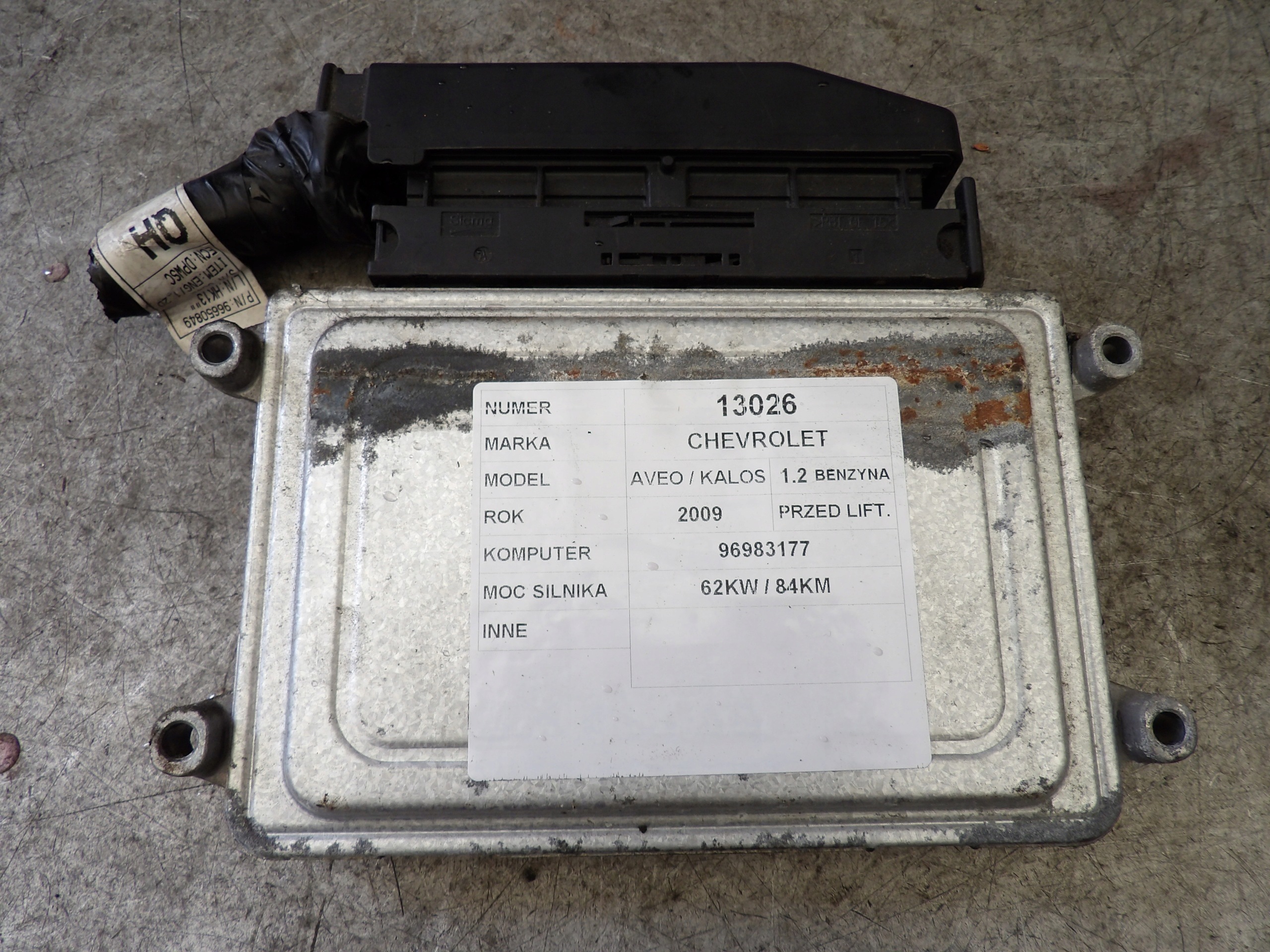 Chevrolet Aveo II T250 1,2 Computer