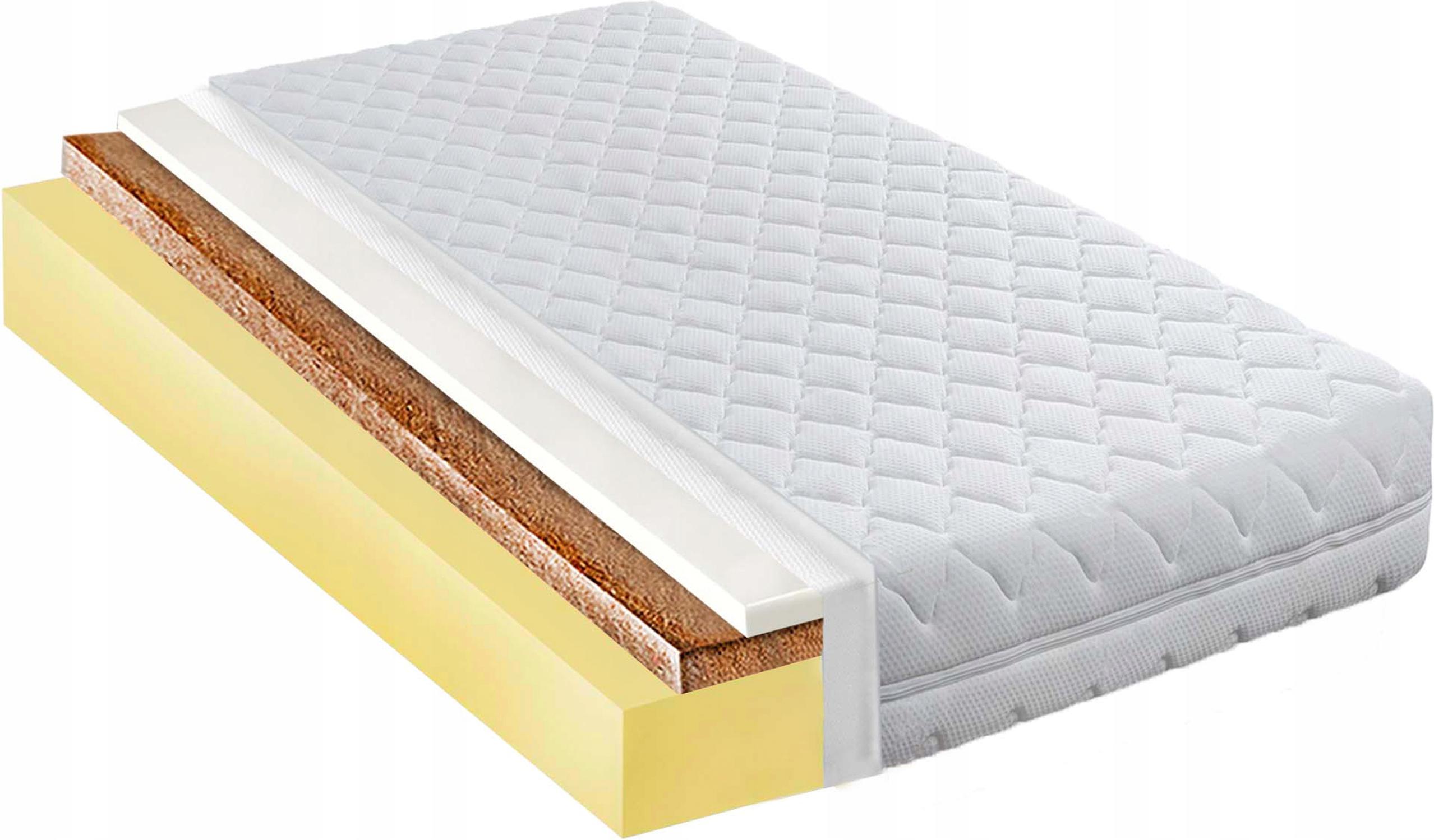 H2 H3 Penový matrac 140x180 kokos visco, antialergický, odolný a obklopujúci