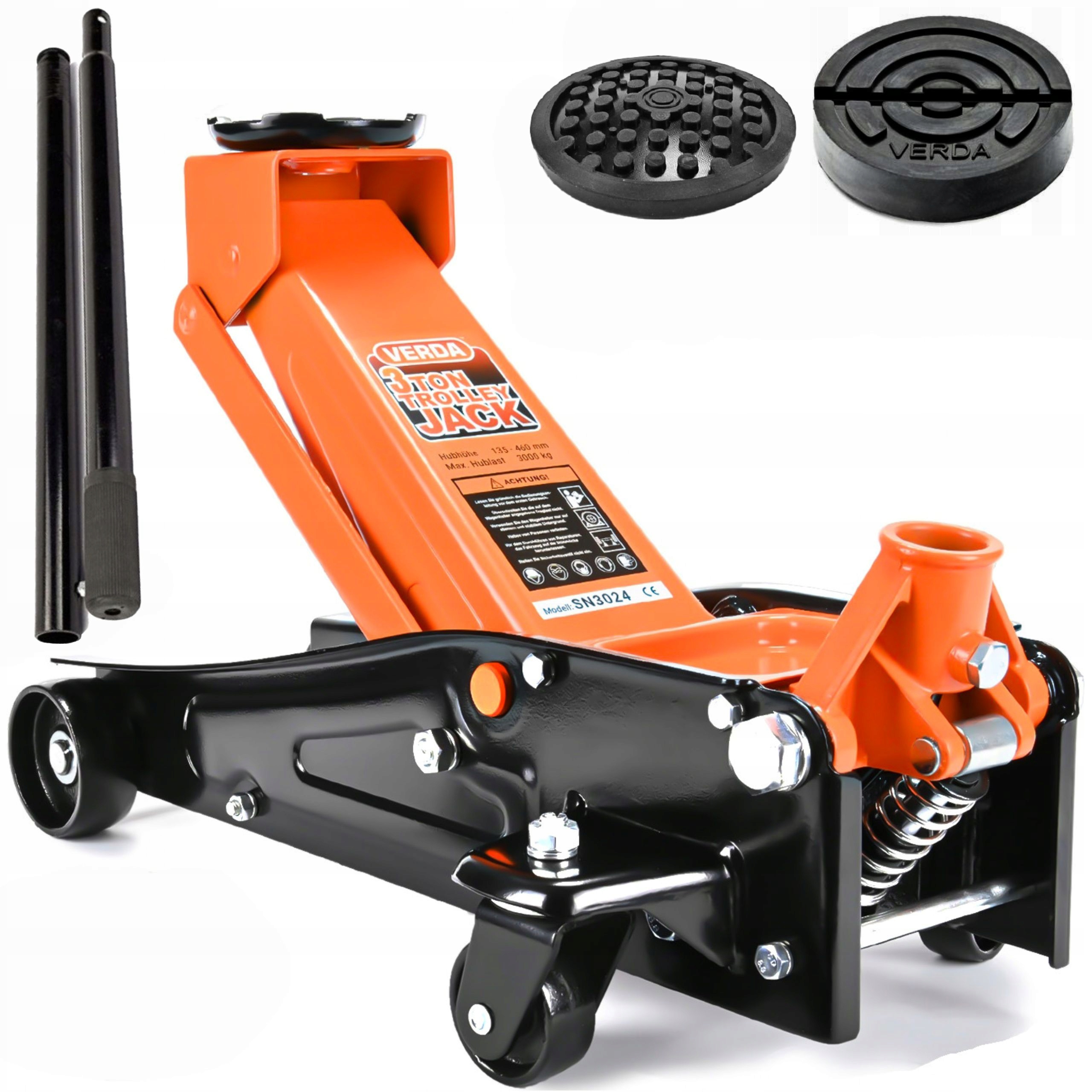 Podnośnik hydrauliczny Verda 3T 135-460 mm