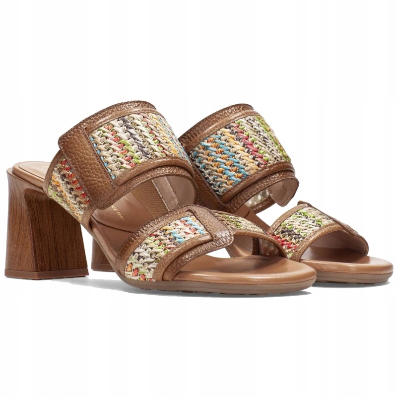 Nazouváky pantofle Hispanitas RHV264747 TANZANIA-V26 Multi hnědá Kůže VEL.39