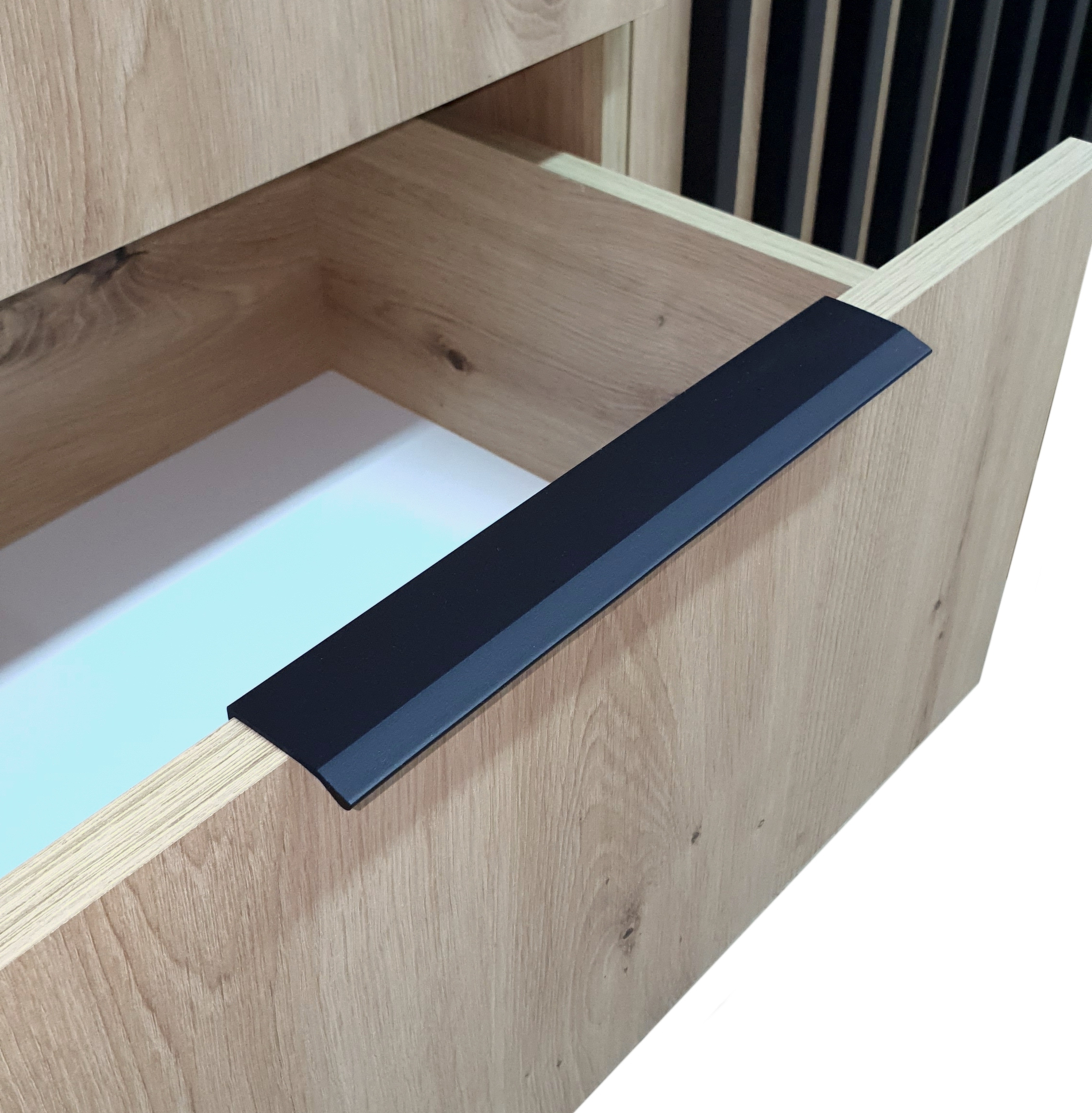 Nowoczesna komoda z szufladami lamele PARYS Szerokość mebla 105 cm