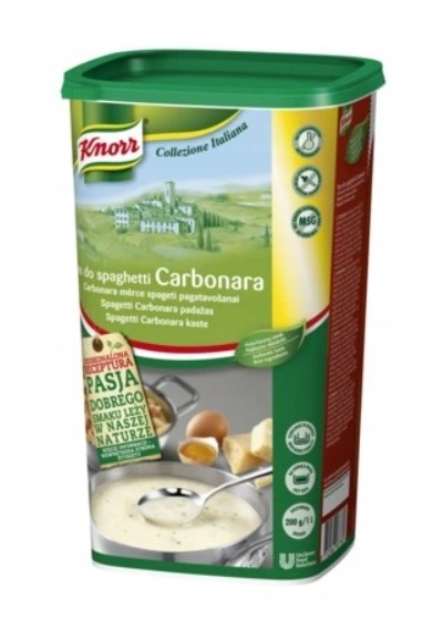 1x 1kg Knorr Professional Sos do spaghetti Carbonara