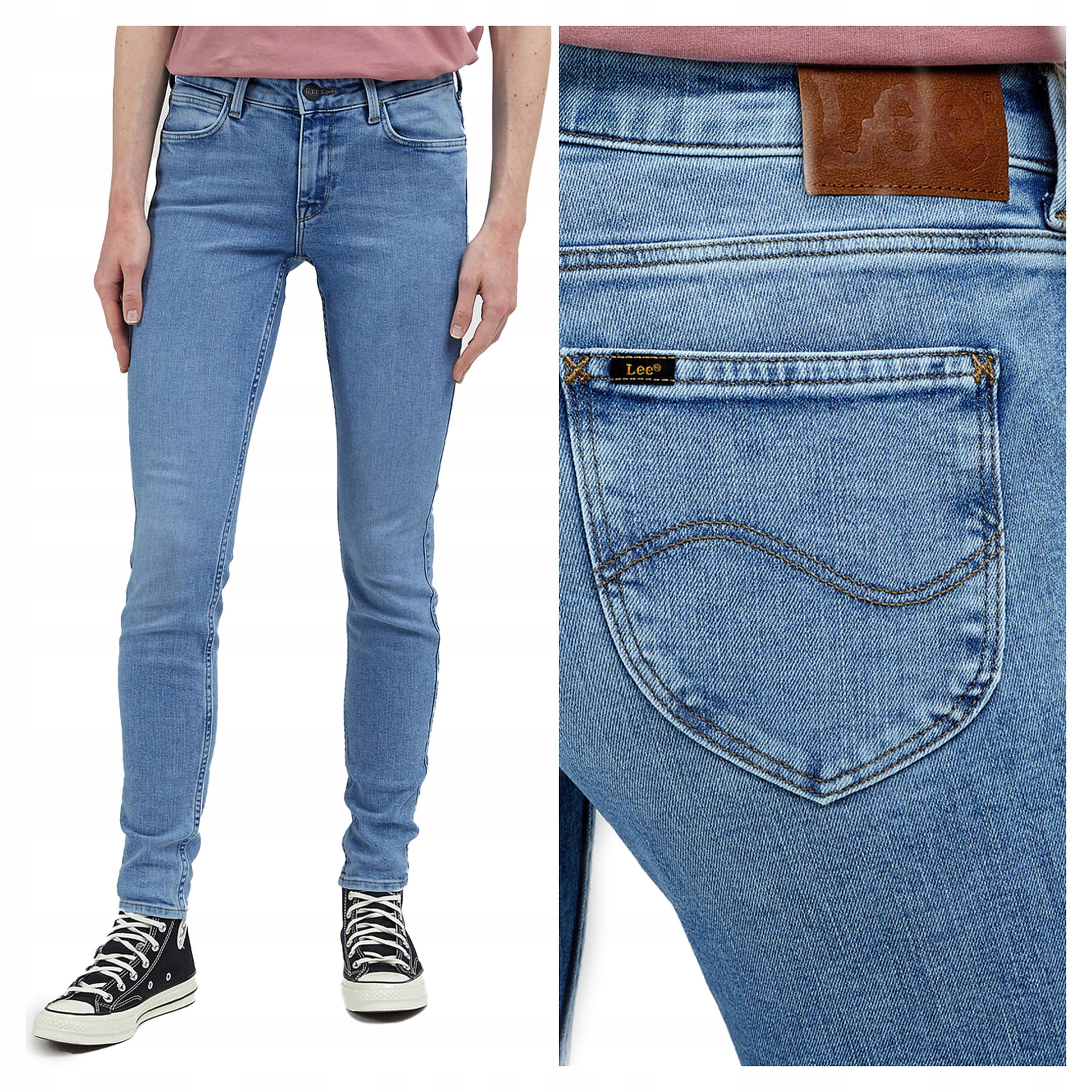 Dámské džínové kalhoty Lee Scarlett Skinny Úzké Nohavice W27 L31 Modré