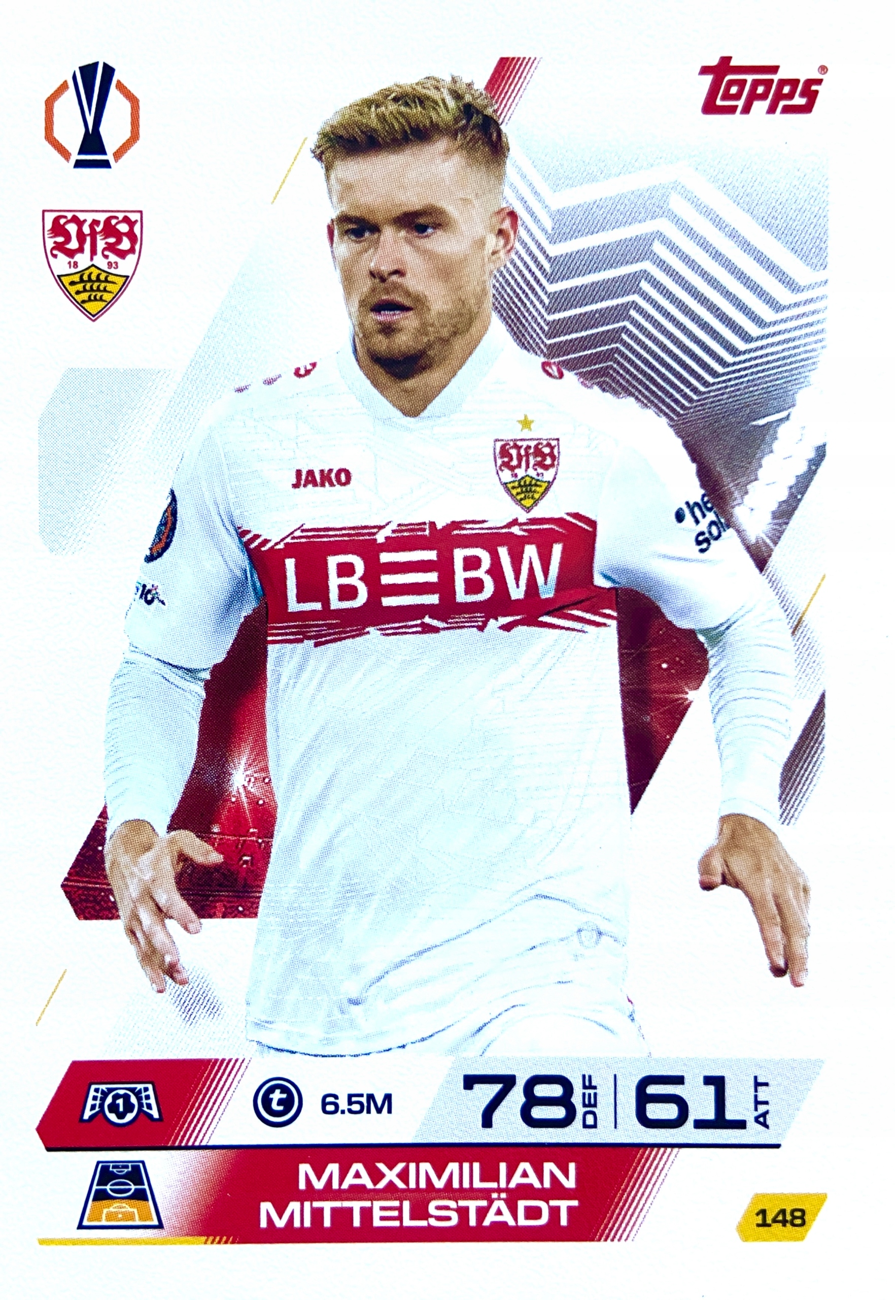 Match Attax Ucl 2025/26 2026 Base 148 Maximilian Mittelstadt Stuttgart