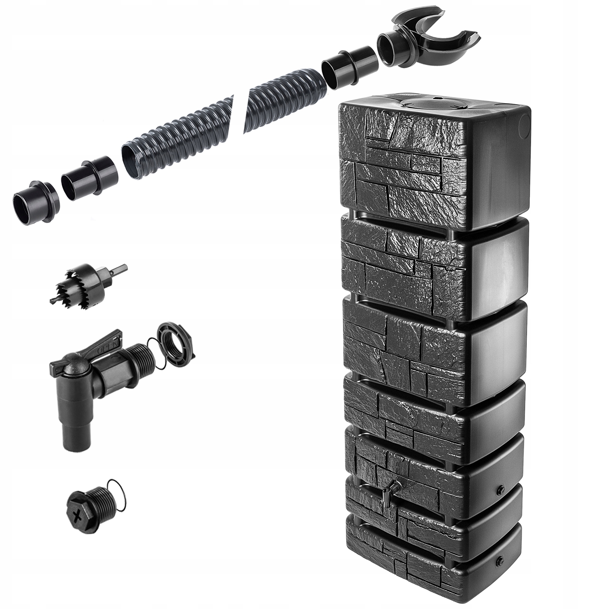 ZBIORNIK NA DESZCZÓWKĘ 350L WODĘ ZESTAW