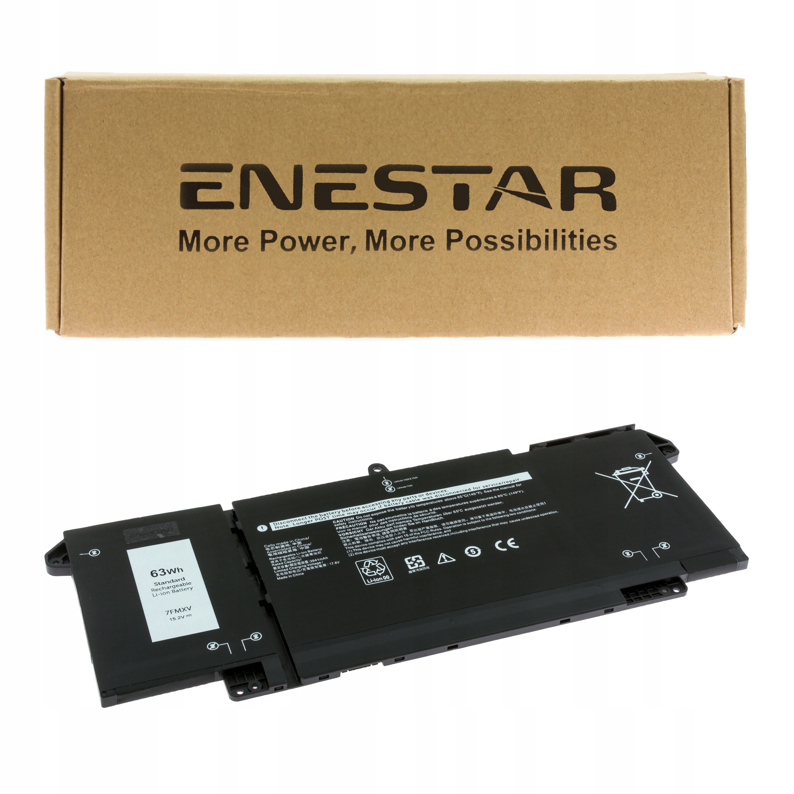 Premium bateria do Dell 4M1JN 7FMXV Latitude 13 2-in-1 5320 14 7420 7520