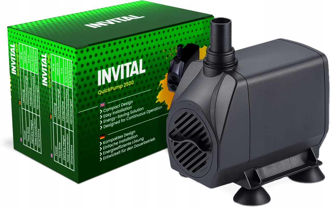 INVITAL QuickPump 2500 pompa tłocząca 2500 l/h