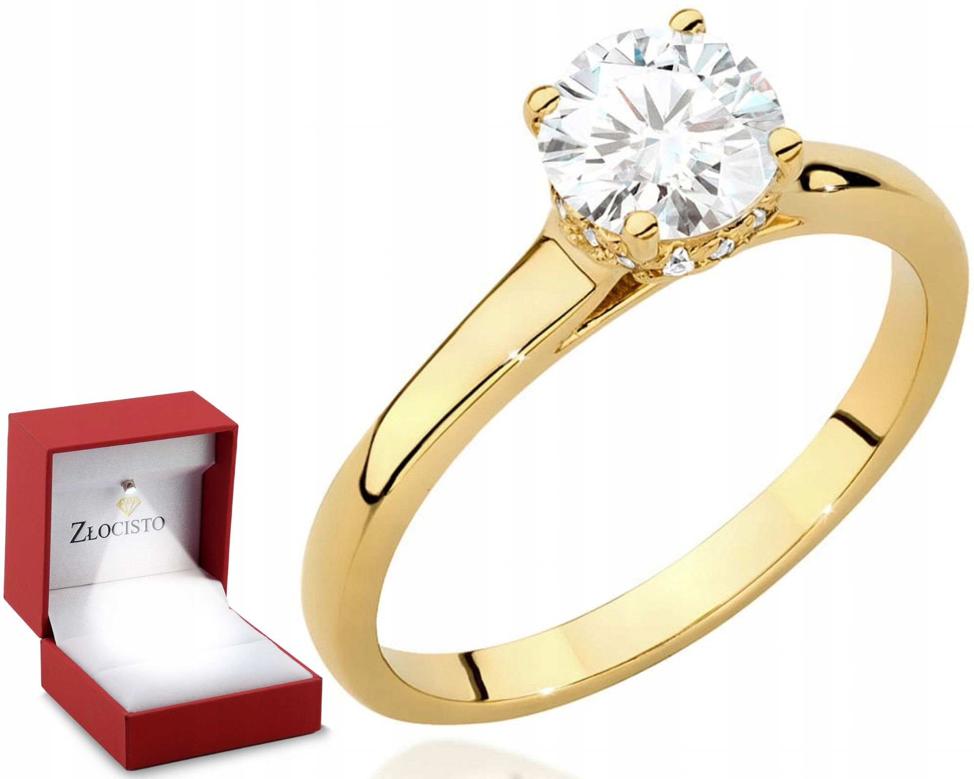 Zlatý Prstýnek S Briliantem 585 Gravírování