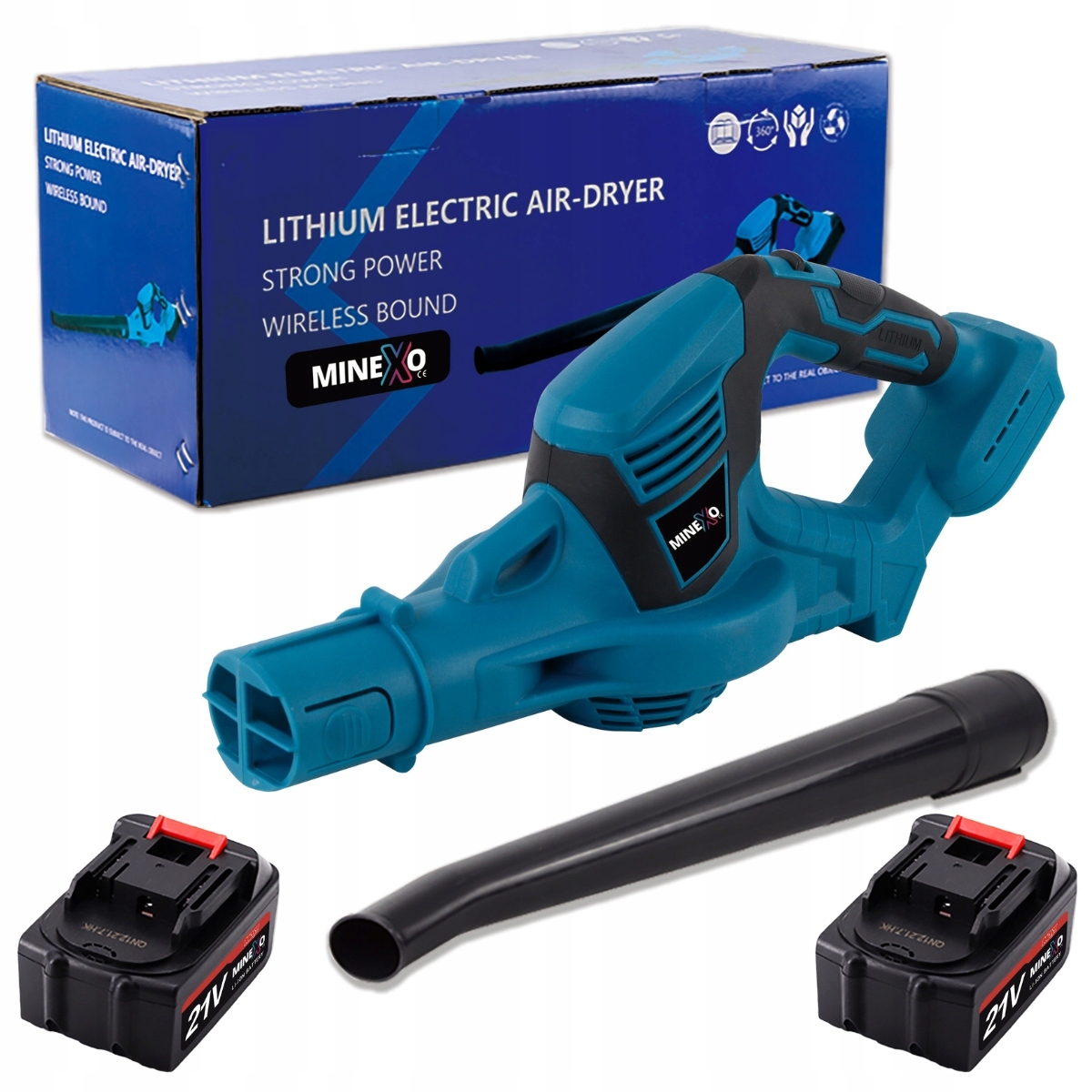 Foukač Výkonná 12000 Rpm 2X Akumulátor