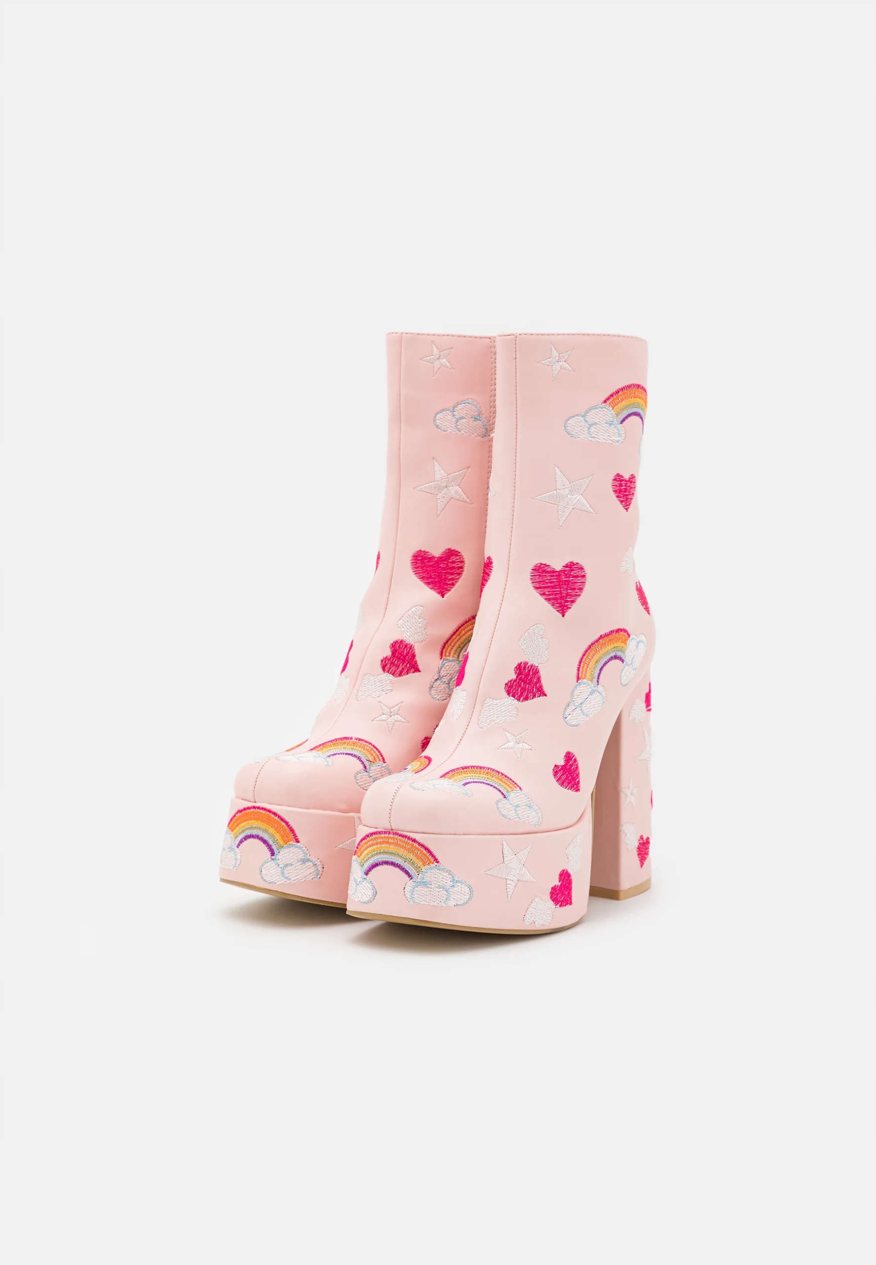 KOI FOOTWEAR 36 SUGAR CLOUDS PLATFORM BOOTS R1492