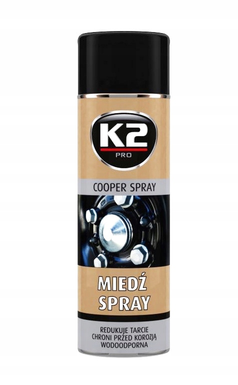 

K2 Miedź Spray 400ml szybkoschnący smar miedziowy