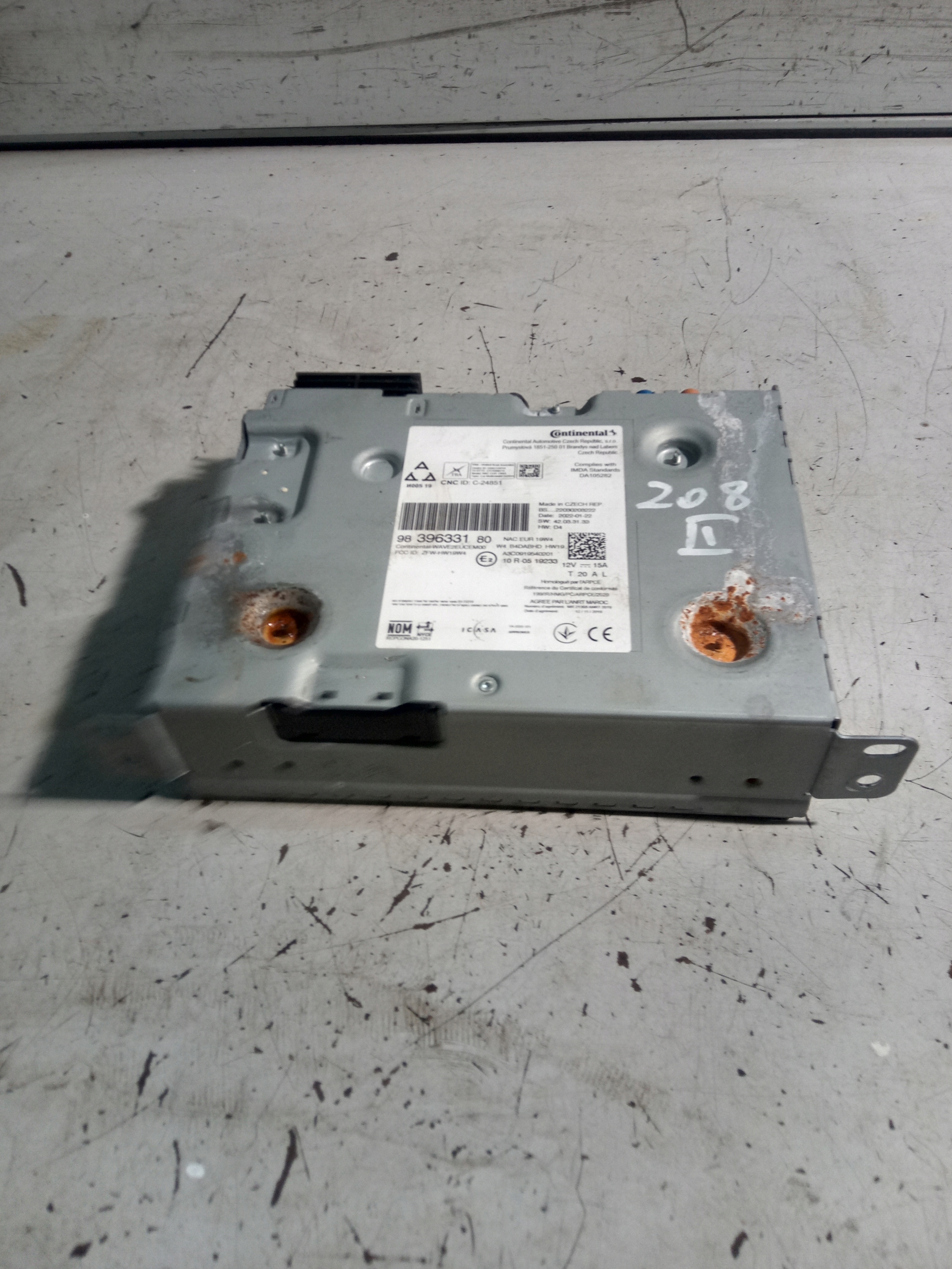 PEUGEOT 208 II РАДІО НАВІГАЦІЯ 9839633180