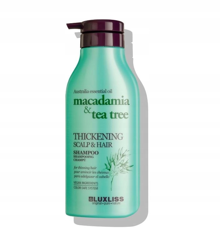 

Luxliss Szampon Macadamia Tea Tree Zagęszczający