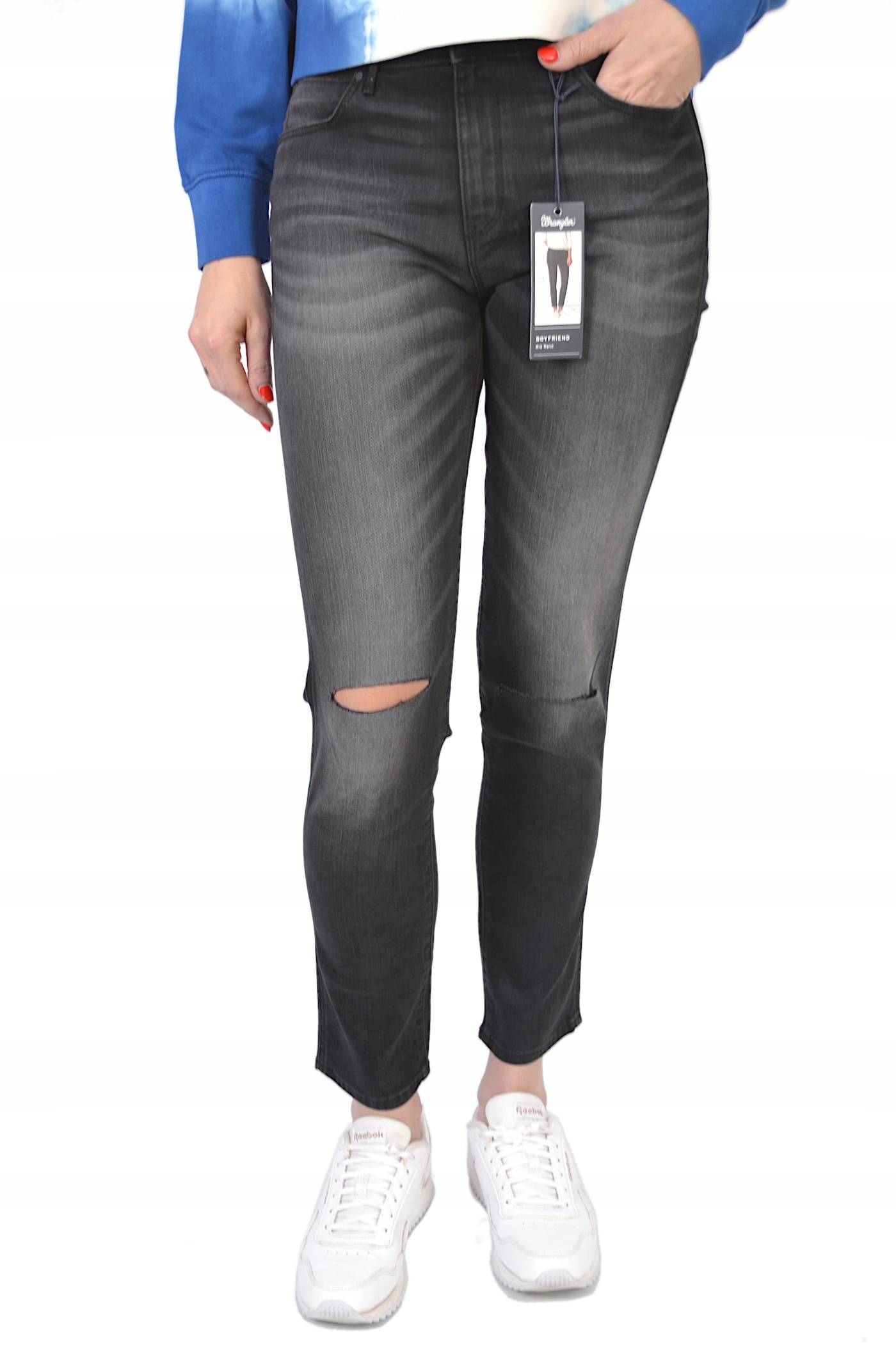 Džíny Wrangler Boyfriend Great Black W27 L32