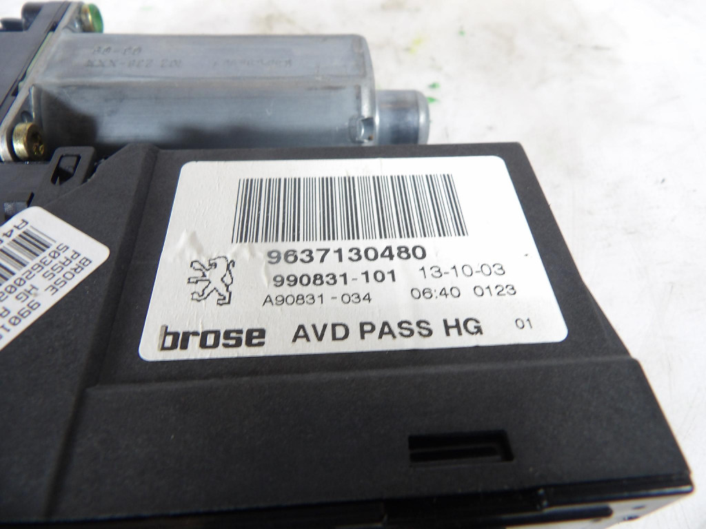 PEUGEOT 307 mini motor windows right front 9637130480