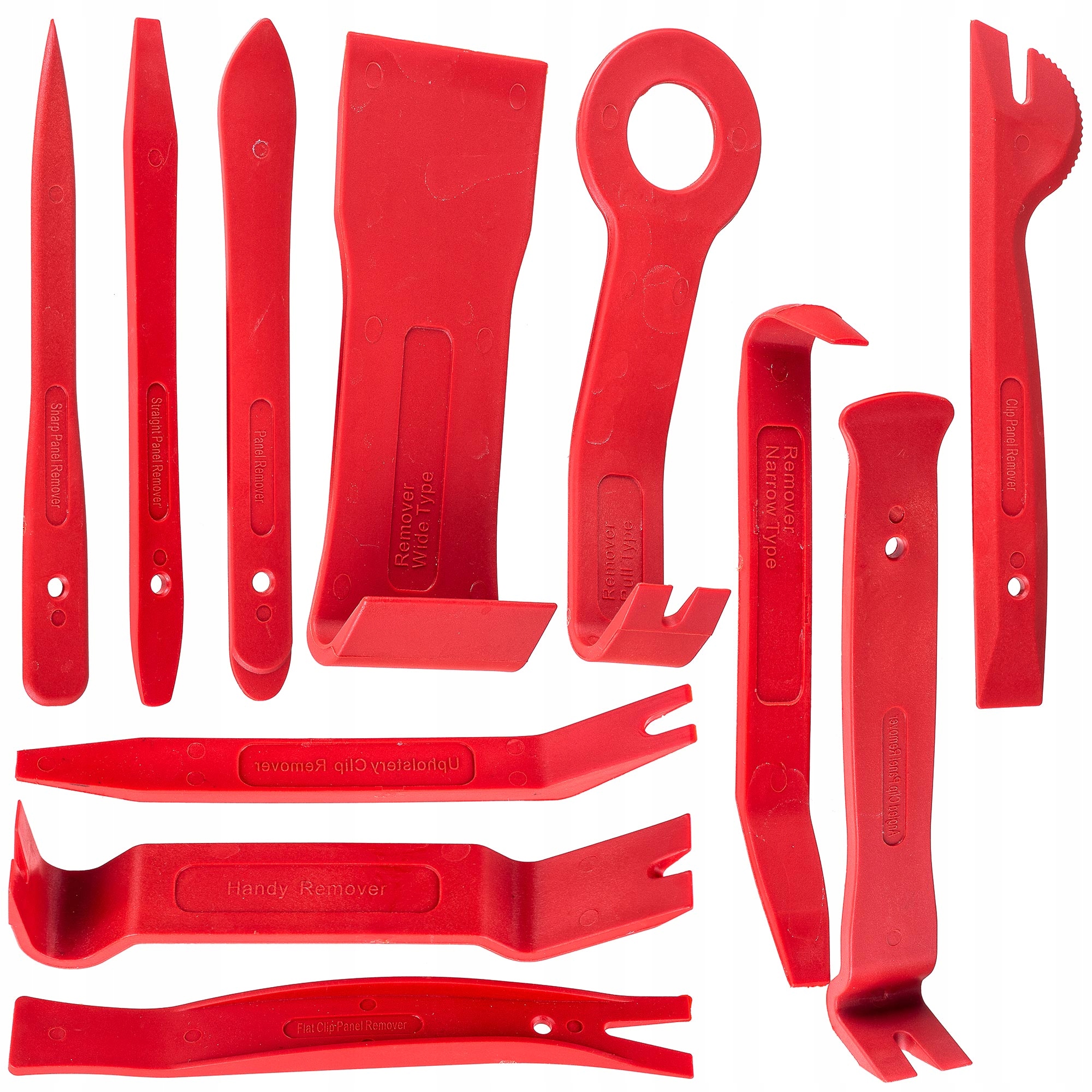 KLUCZE ŁYŻKI ŚCIĄGACZE DEMONTAŻU TAPICERKI RADIA Marka TC Technic