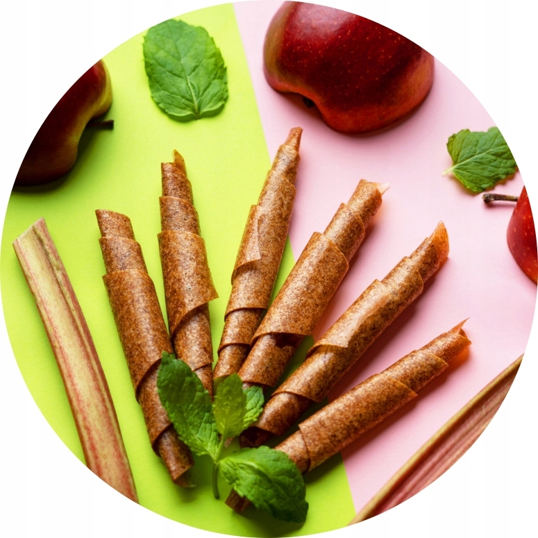 Rabarbarowe rollsy warzywna przekąska witaminowe rollsy 50 g EAN (GTIN) 5904024000037