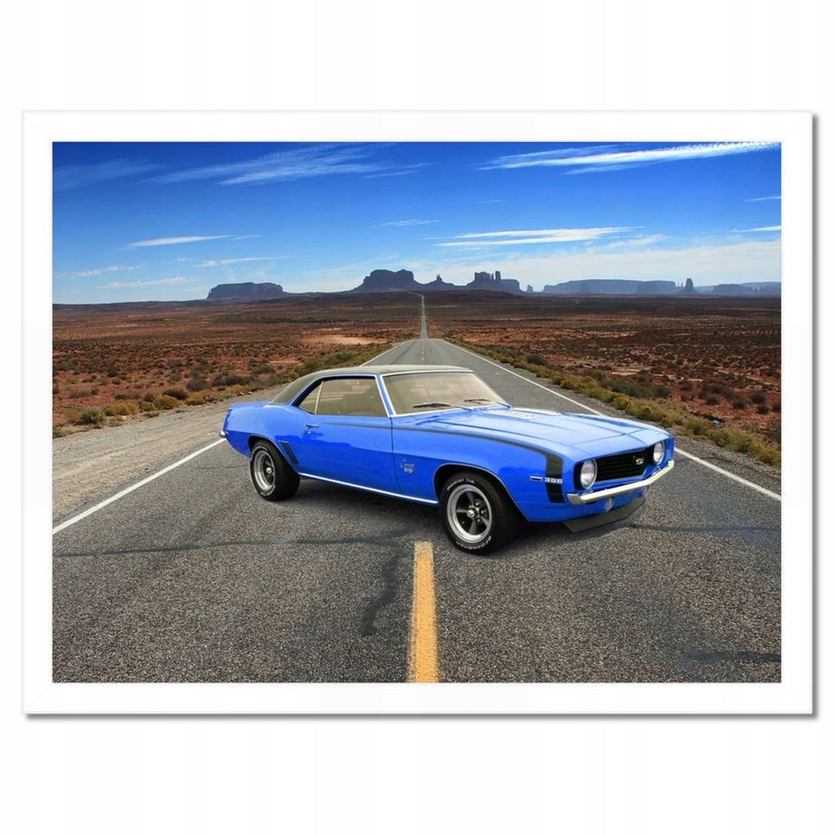 Plakáty v rámu 40x30 Modrý Chevrolet Ss