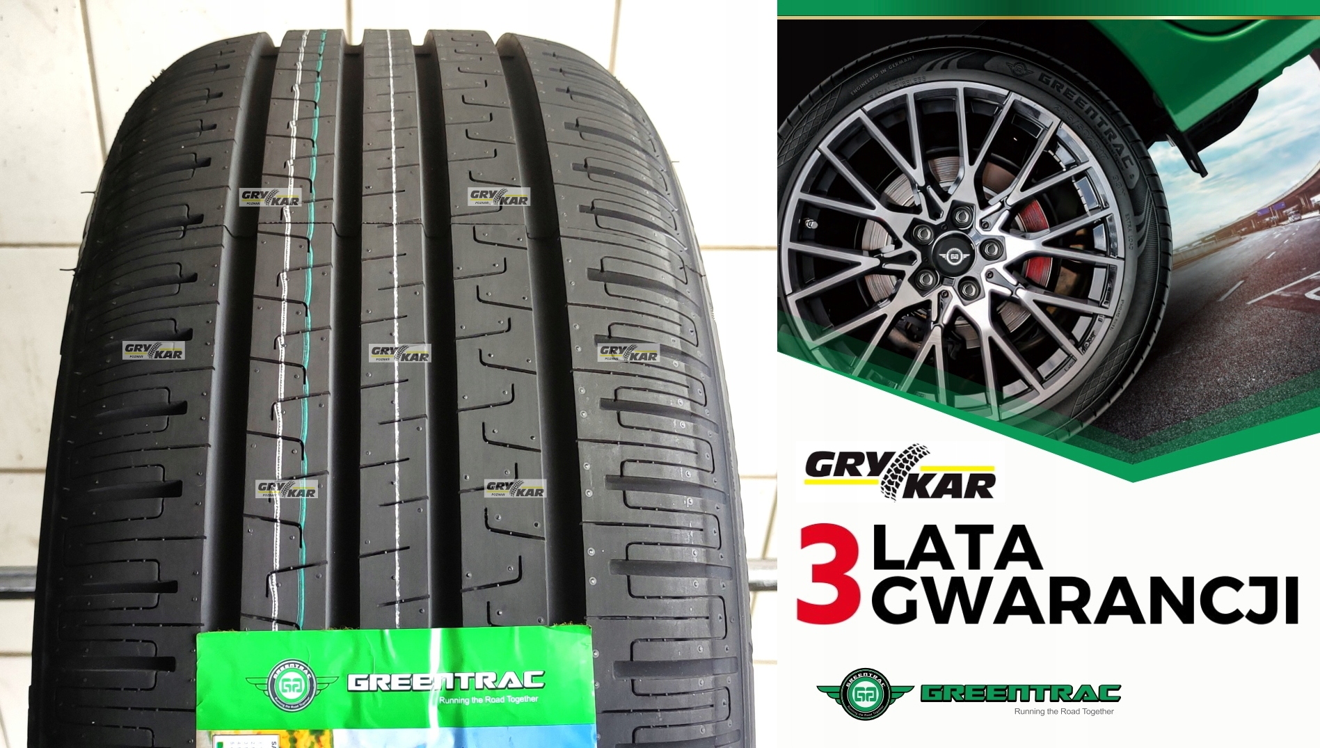Opony 225/45R17 Greentrac Journey-X 26r C/B/69dB 3 lata gwar. 210zł/szt