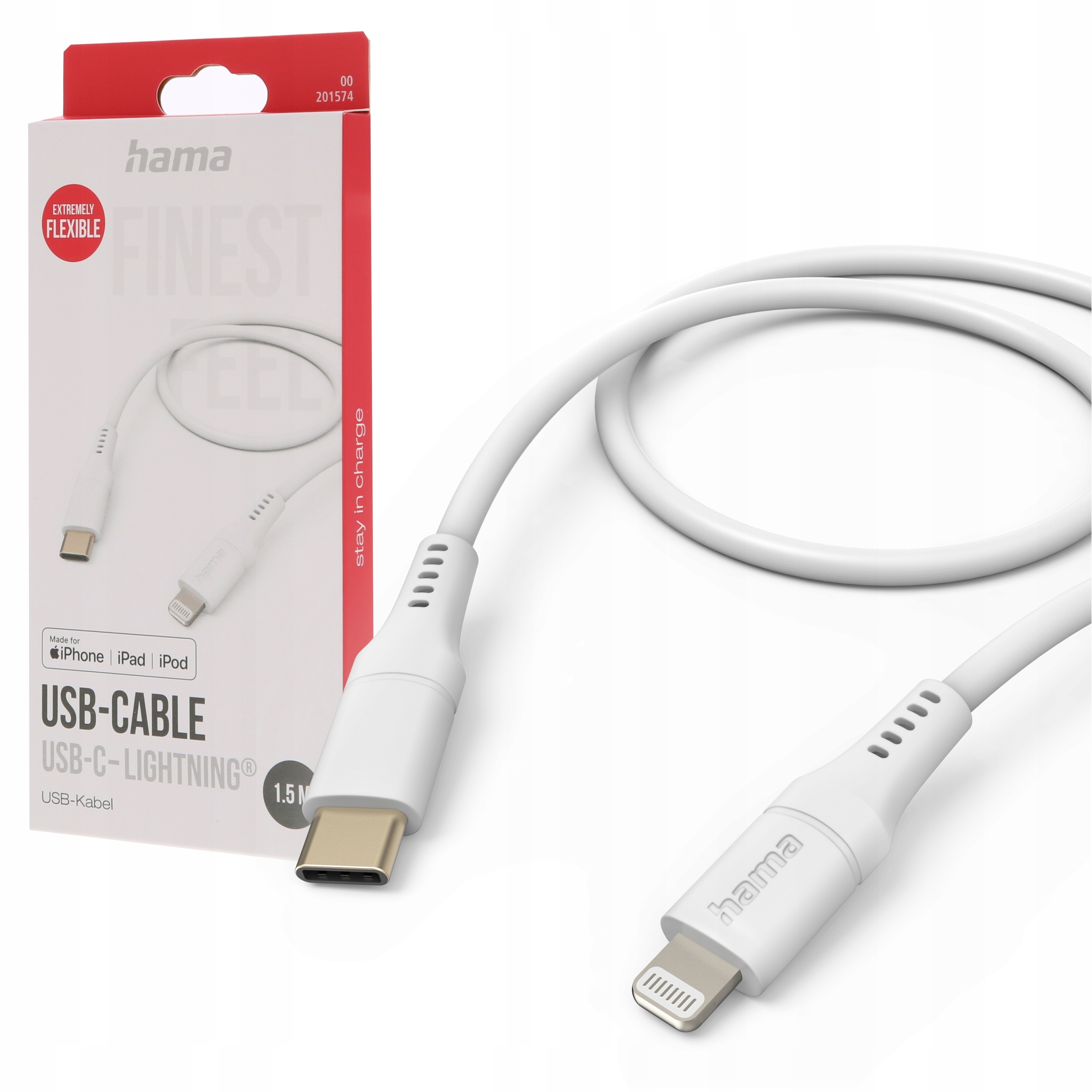 Hama Kabel Usb-C Lightning Iphone 1,5M Ładujący