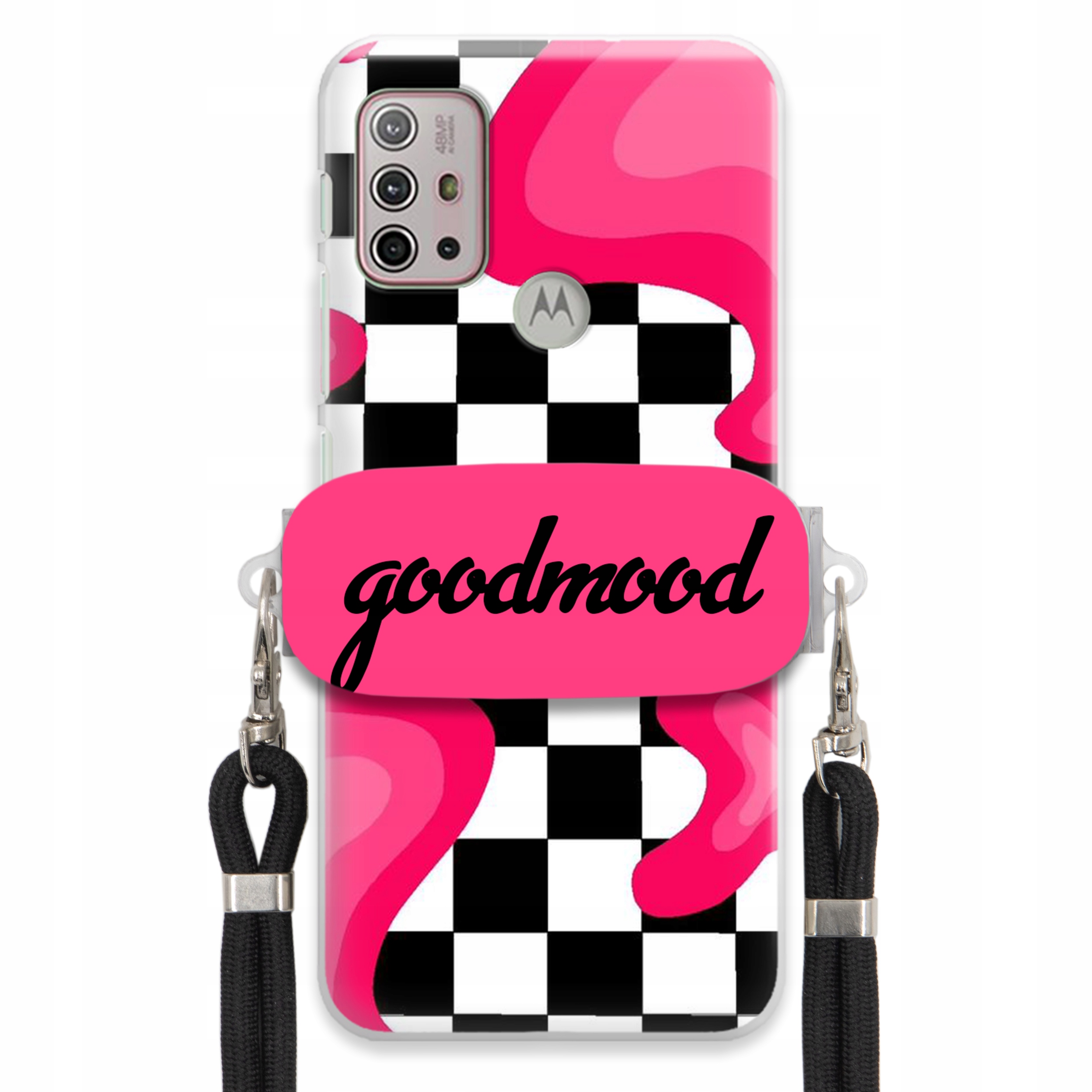 Puzdro Pre Motorola G10 Power Set Puzdro Držiak Vodítko Čierne Pre Teen Splash