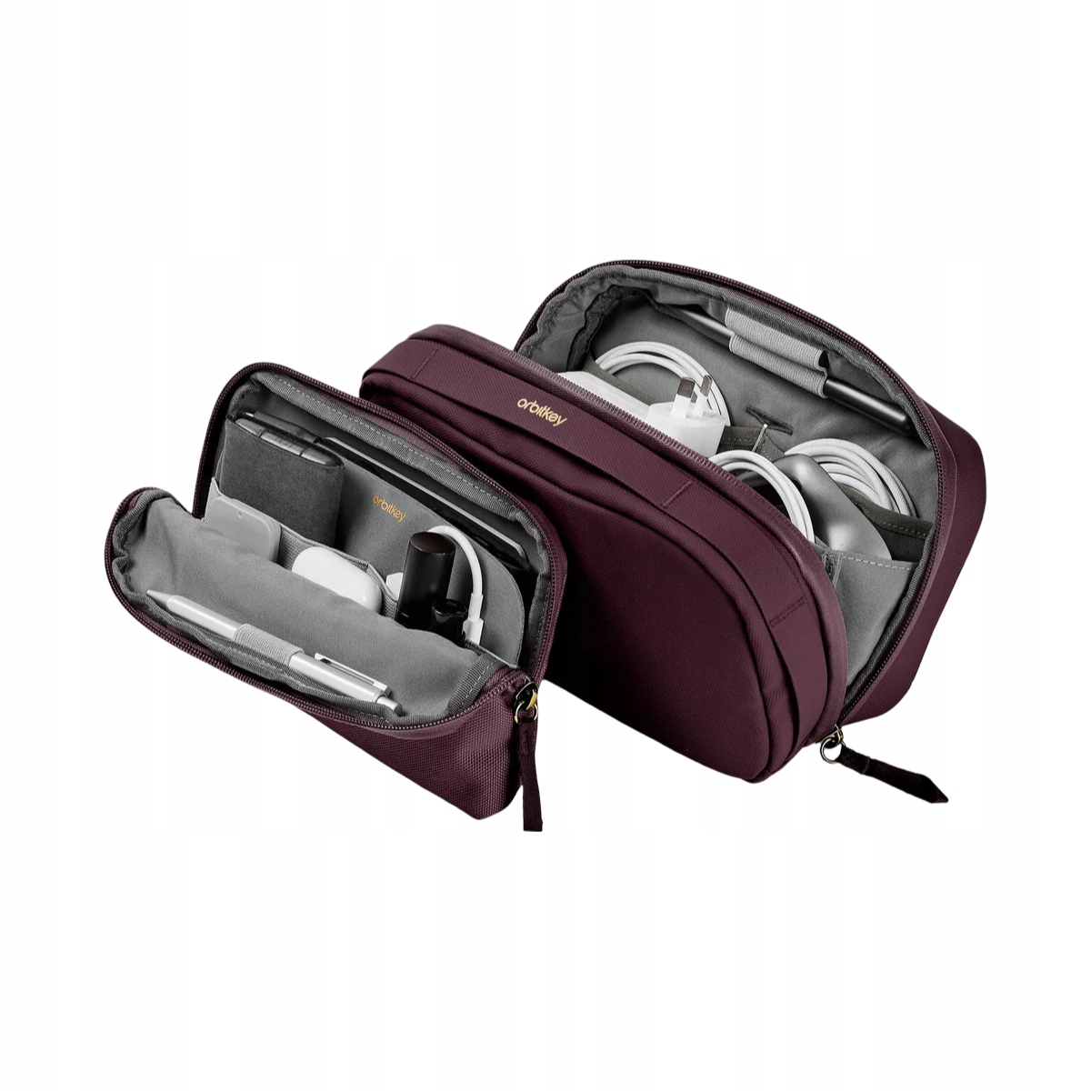 Orbitkey, Etui, organizery biurowe Tech Pouch 2 in 1, Plum