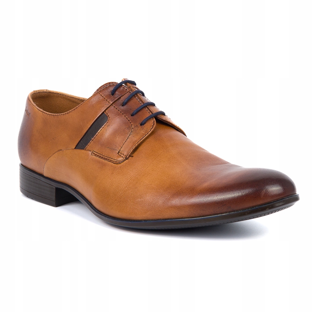 Pánské polobotky Conhpol C-6503 hnědé, šněrovací, kůže, velikost vel. Sellecti