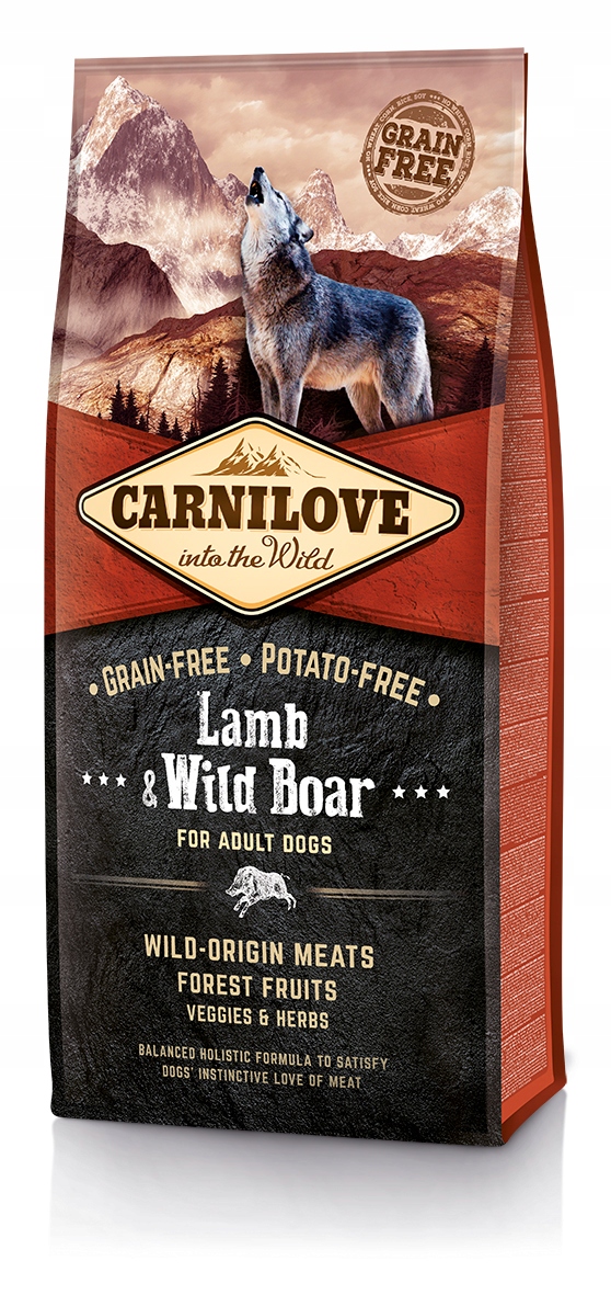 Levně Carnilove Adult Lamb and Wild Boar, jehněčí a zvěřina 12 kg