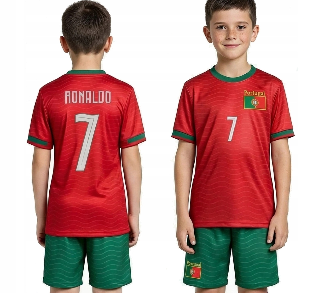 Strój Piłkarski Cristiano Ronaldo dla dzieci koszulka spodenki 146 cm