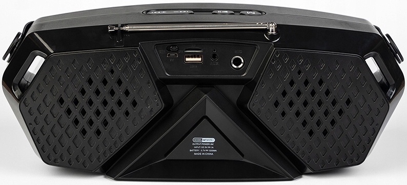 Głośnik Bluetooth MP3 radio FM mikrofon KARAOKE akumulator dla dzieci śpiew Model PlayBox Scout