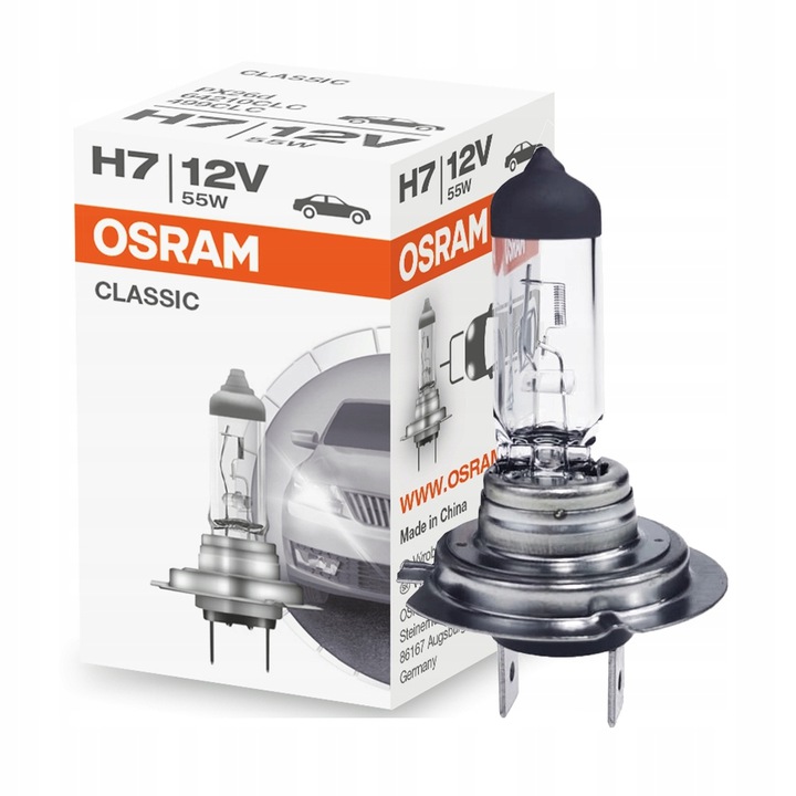 

Żarówka H7 12V 55W PX26D Osram Clasic